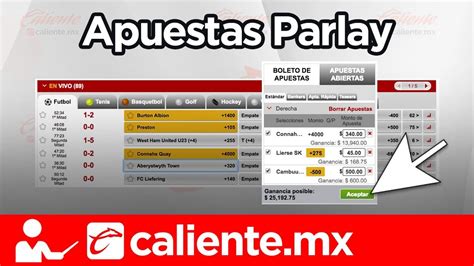 caliente casino apuestas parlay.